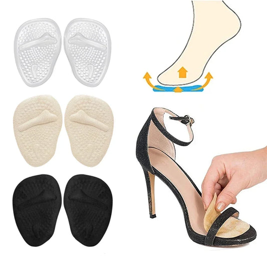 Almohadillas metatarsianas de silicona para el antepiÃƒÂ© para mujer, sandalias de tacÃƒÂ³n alto, cojines antideslizantes para aliviar el dolor de los pies