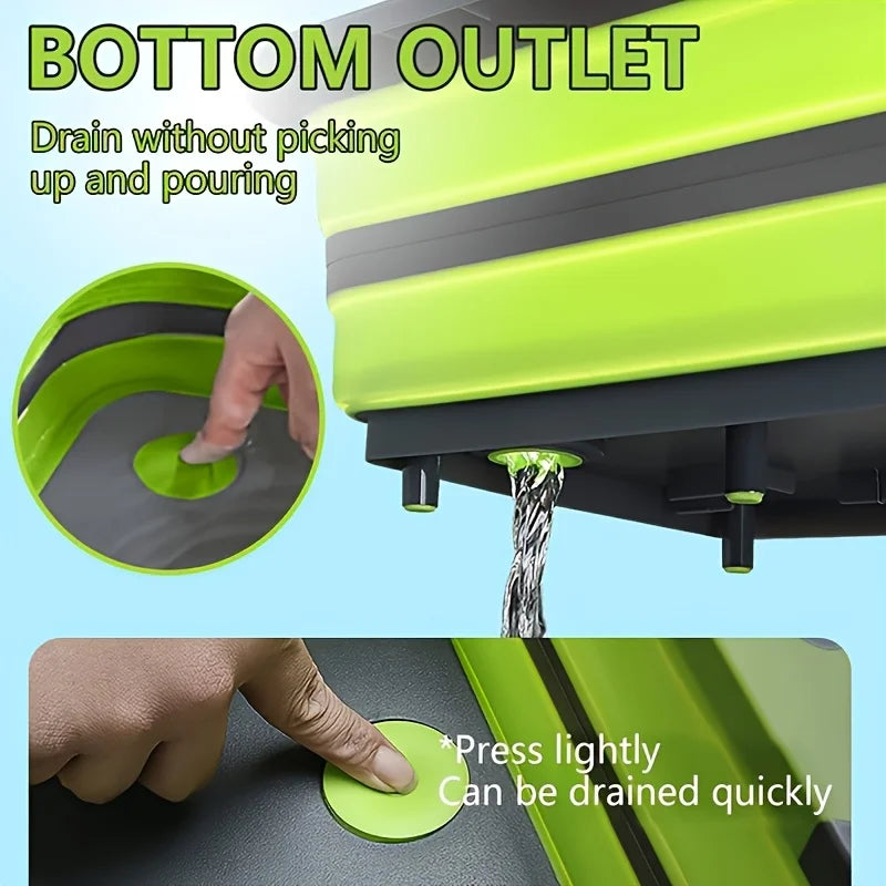 1 lavabo portátil que ahorra espacio con fregadero incorporado y función de almacenamiento: perfecto para acampar al aire libre, viajar y uso doméstico.