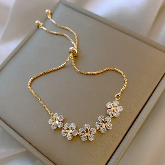 2024 Nueva de Corea nueva moda letra D estrella Simple Vintage colgante pulsera mujer pulsera de acero inoxidable joyerÃ­a Original de lujo