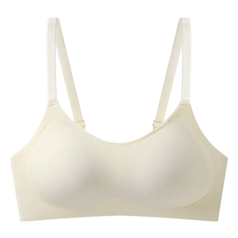 Sujetador Invisible de realce con espalda descubierta para mujer, sujetadores sexys de corte bajo, ropa interior de boda con espalda abierta, lencería sin costuras 2024