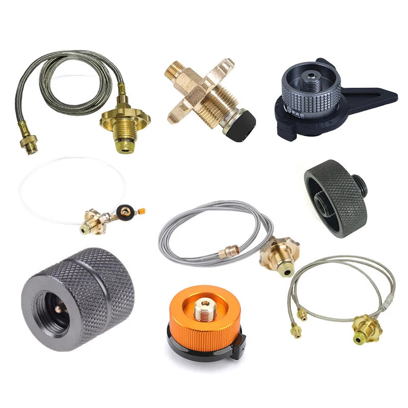 Adaptador de recipiente de butano para acampar al aire libre, convertidor de estufa de Gas, recarga de propano, cartucho de Gas, tanque, adaptador de butano, accesorio de estufa de Gas