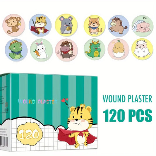 120 Uds tirita de dibujos animados tirita redonda para niÃƒÂ±os chico piel vacuna inyecciÃƒÂ³n agujero parche yeso para heridas Kawaii  Vendaje adhesivo