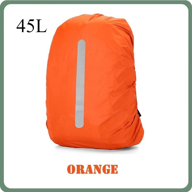 Mochila cubierta de lluvia reflectante 35L 45L 60L 80L 100L ultraligera camuflaje táctico al aire libre Camping senderismo escalada bolsa impermeable