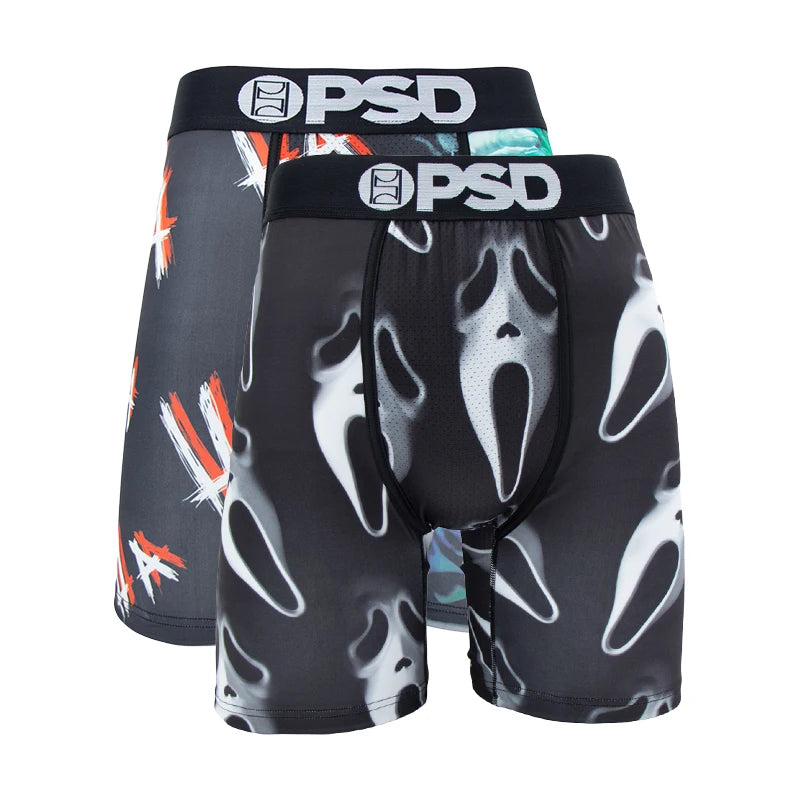 OZPSD, 2 uds., ropa interior para hombre, calzoncillos estampados transpirables para hombre, bragas para hombre de talla grande, Boxershorts sexis para nadar, Boxers para hombre, calzoncillos