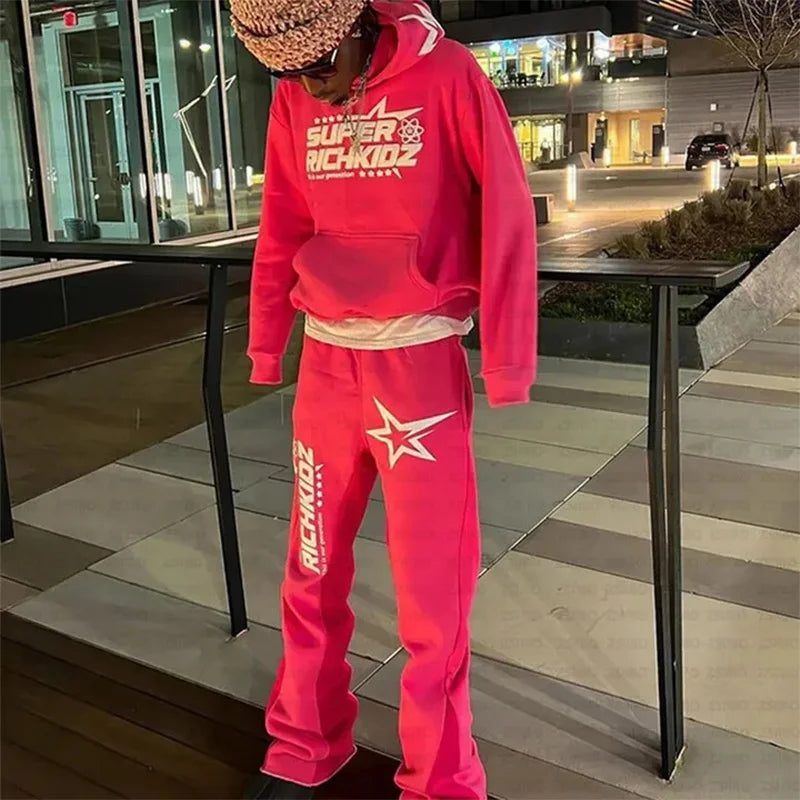 2025 Otoño/Invierno nueva ropa Y2K ropa de hombre y pantalones de mujer pantalones de Fitness tendencia de moda pantalones de calle altos pantalones casuales