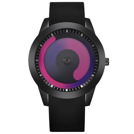 Relojes baratos de diseÃ±o Ãºnico para hombre, Erkek Barato Saat, banda de goma de moda, reloj Vintage de cuarzo Simple, relojes masculinos negros 2024