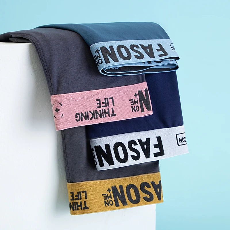 Paquete de 4/10 pantalones cortos para adolescentes y adultos, pantalones cortos sencillos de varios tamaÃ±os a la moda para padres e hijos, ropa interior cÃ³moda para hombres, cintura elÃ¡stica P