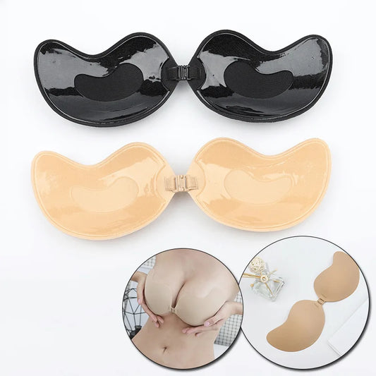 Sujetador de silicona reutilizable, parche para el pecho, parche para el pecho, pegatinas, pechos push-up, sujetador Invisible, ropa interior sin tirantes, sujetador de silicona