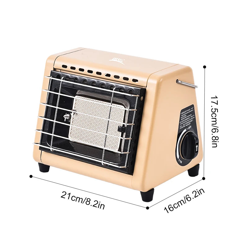 Calentador de tienda portátil BRS-H23, calentador de butano para espacio exterior de 1500W con válvula de Control, calentador de Patio de rayos infrarrojos para acampar en invierno