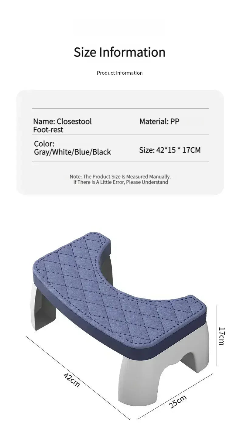 1 orinal en cuclillas impermeable, taburete para inodoro, taburete para pies, taburete para sentadillas para mujeres embarazadas, niÃ±os, adultos y personas mayores