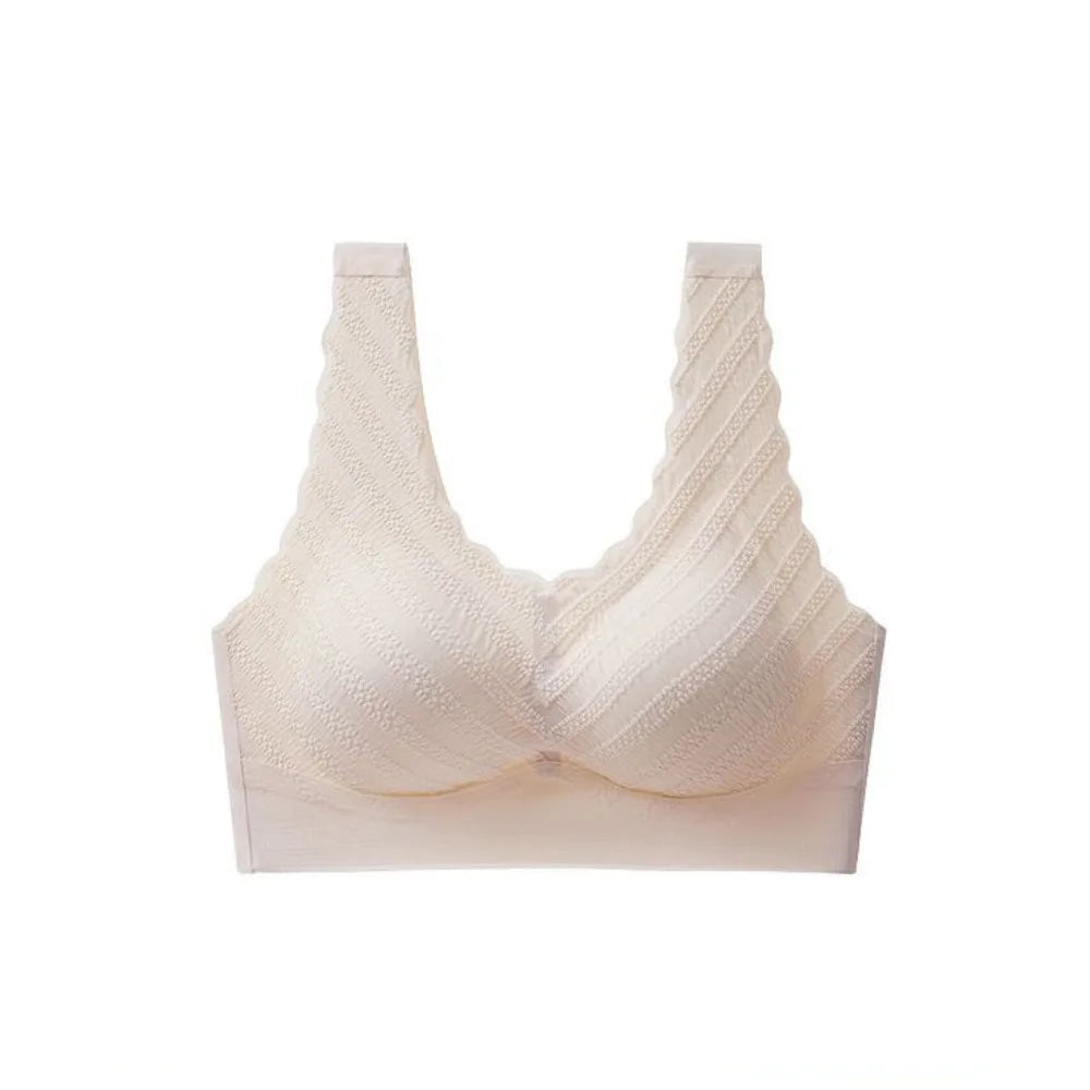 Sujetadores de reunión, sujetador de encaje de burbujas sin costuras, banda ancha, parte de atrás bonita, ropa interior push-up, Bralette, chaleco, Tops, sujetador para mujer