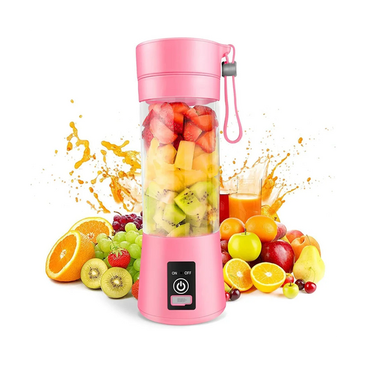 Mini licuadora portÃƒÂ¡til para batidos y batidos, recargable por USB, 380Ml, taza exprimidora de frutas de viaje con 6 cuchillas