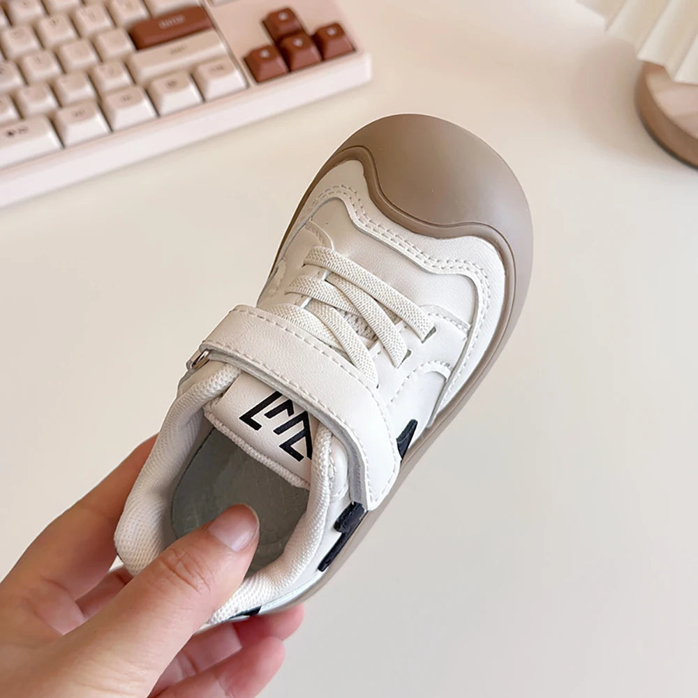 Zapatos deportivos de otoño para niños, zapatillas de deporte de moda para niño y niña, zapatillas ergonómicas de suela blanda para chico, zapatos para niño 2025