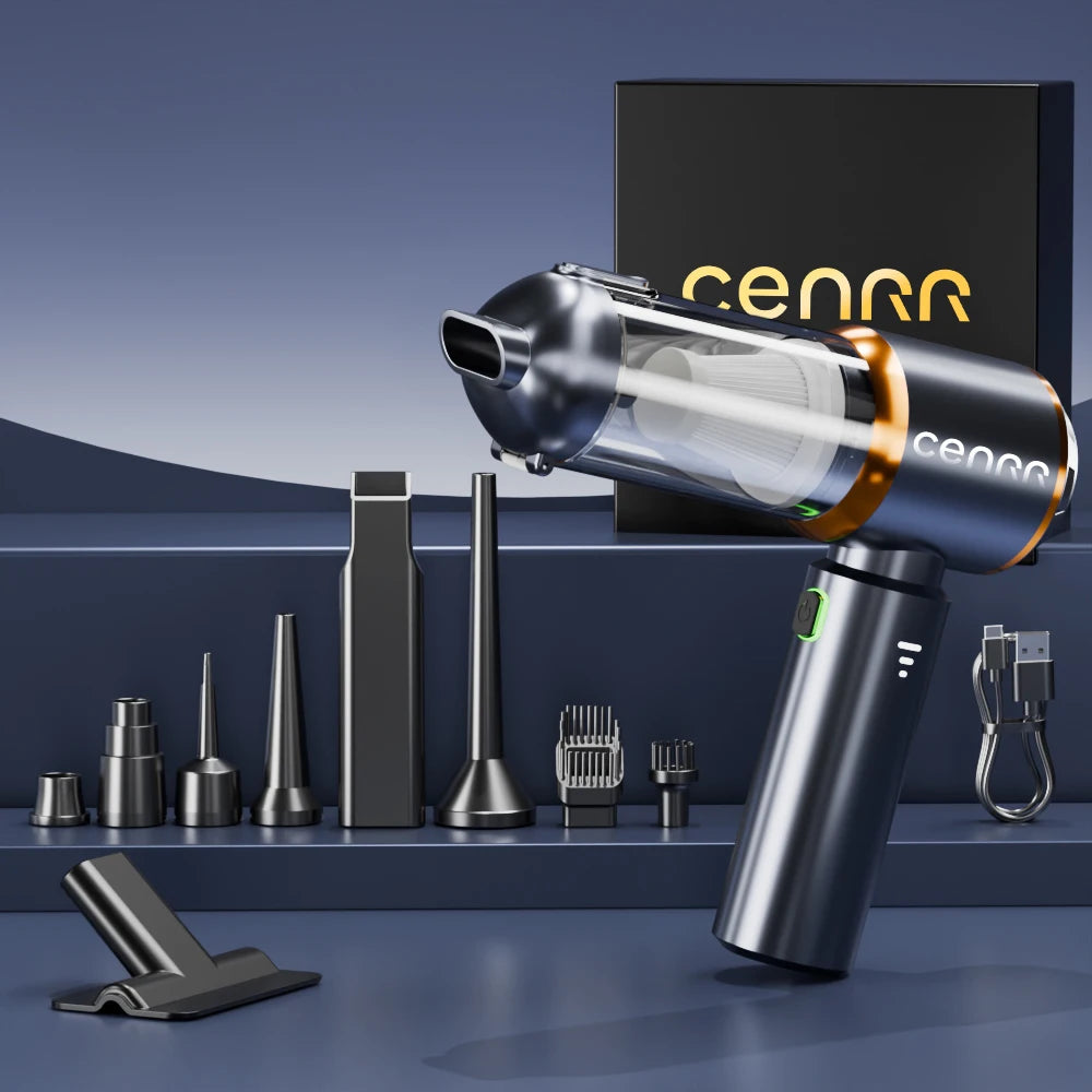 CENRR 2025 NUEVO Aspirador de Coche Potente Mini 998000 Aspirador portátil PA para electrodomésticos, soplador de mano, limpiador de coche