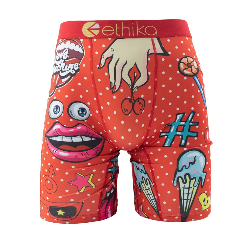 ETHIKA, 1 Uds., ropa interior sexi para hombre, Boxers transpirables para nadar, calzoncillos para hombre de talla grande S-3XL, bañadores para hombre, bragas para hombre, calzoncillos Boxer