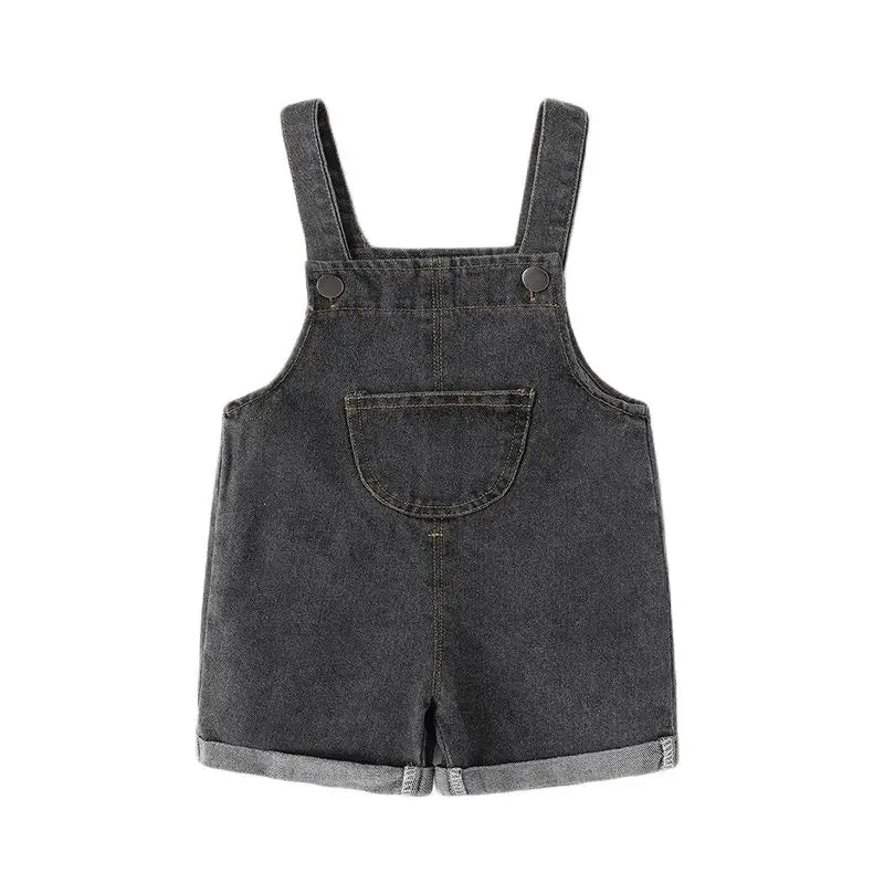 MILANCEL, recién llegado, ropa para niños, monos para bebés y niños, monos tipo overol de mezclilla para niños pequeños de estilo breve sólido