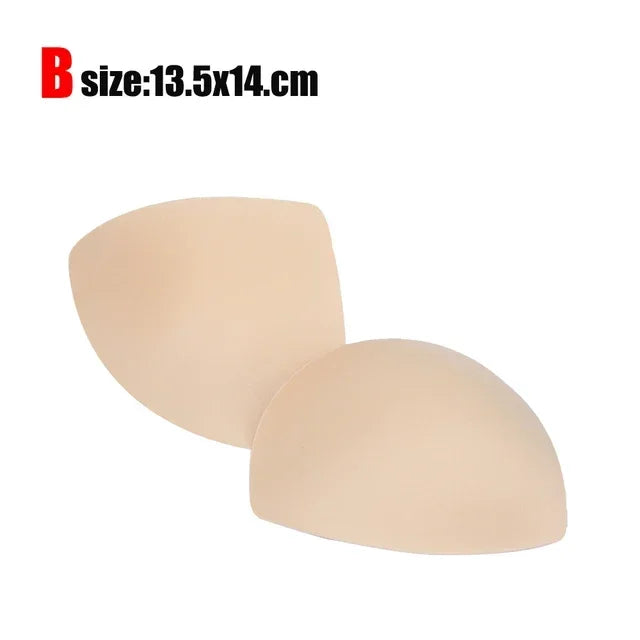 Almohadilla para sujetador, copas triangulares de ventilación, almohadillas de espuma de inserción de realce en el pecho para traje de baño, accesorios de relleno, almohadilla potenciadora extraíble
