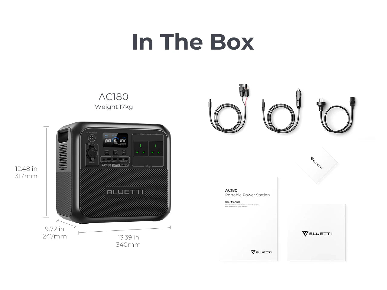 [Enchufe estadounidense] BLUETTI AC180 1152Wh 1800W estación de energía portátil LiFePO4 generador Solar más de 3500 ciclos para acampar senderismo viajes de peces