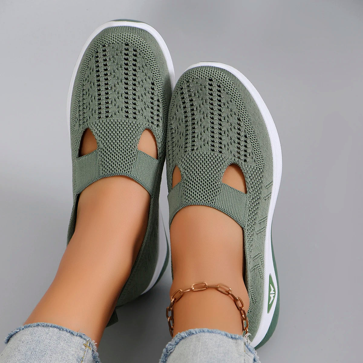 Nuevos zapatos deportivos de primavera para mujer, zapatos deportivos informales a la moda, transpirables, ligeros, antideslizantes, resistentes al desgaste, zapatos planos