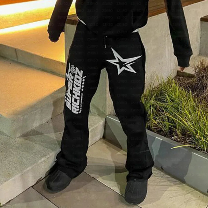 2025 Otoño/Invierno nueva ropa Y2K ropa de hombre y pantalones de mujer pantalones de Fitness tendencia de moda pantalones de calle altos pantalones casuales