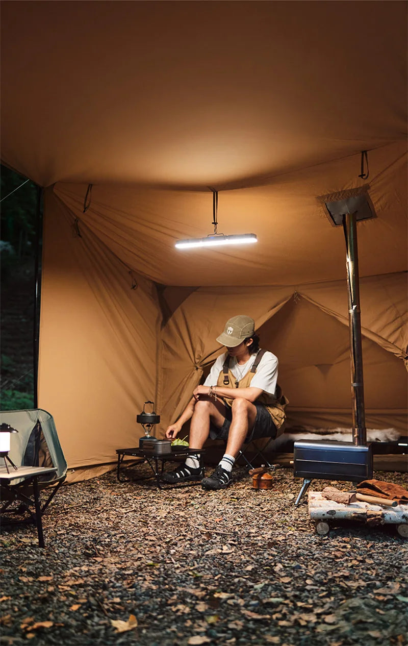 Naturehike-luz LED para tienda de campaña, linterna portátil recargable, lámpara de trabajo, iluminación de mantenimiento al aire libre, luz plegable tipo C