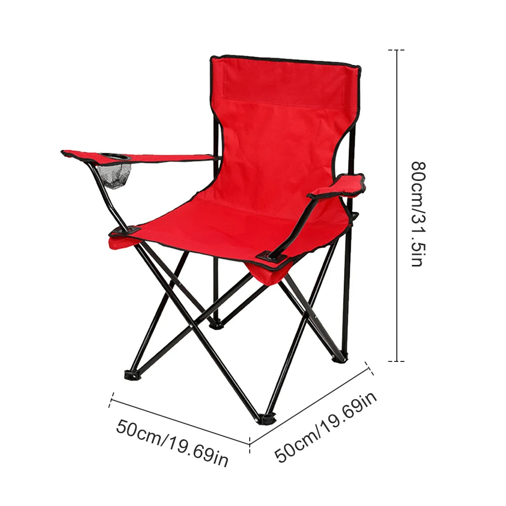 Silla plegable para exteriores, silla de Camping con portabotellas, sillas de tela Oxford para Picnic, sillas portÃ¡tiles para pesca en la playa, silla para exteriores