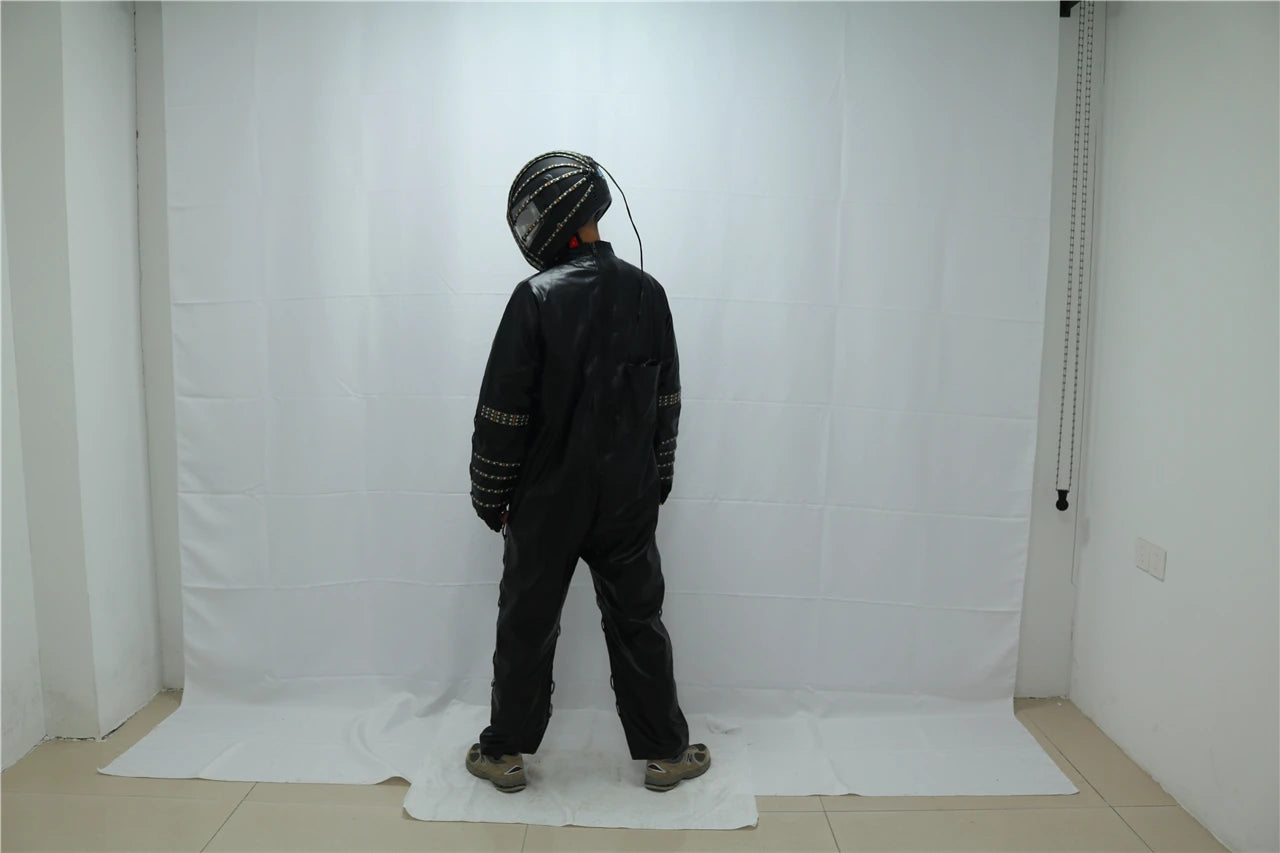 Traje de robot LED a todo color, disfraz de depredador láser, bailarina de escenario, soldado de hierro, traje de cosplay para club nocturno nuevo