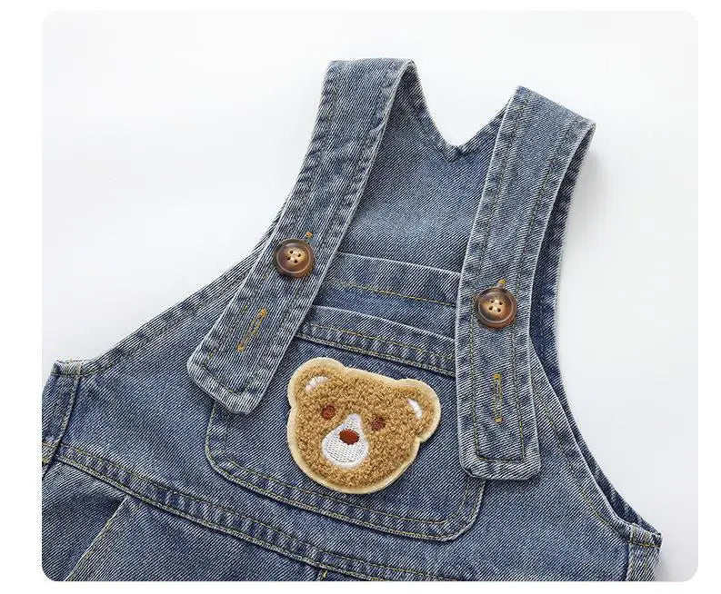Monos de algodón suave para bebés, pantalones largos de dibujos animados para primavera y otoño, monos informales para niñas, ropa para niños, pantalones con tirantes
