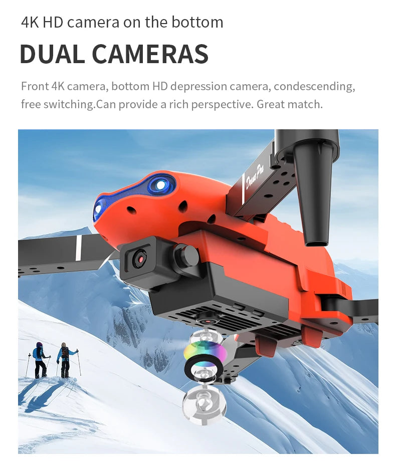 Nuevo Dron E99Pro RC 4K profesional con cÃ¡mara HD gran angular de 1080P helicÃ³ptero plegable WIFI FPV altura mantener juguete de regalo