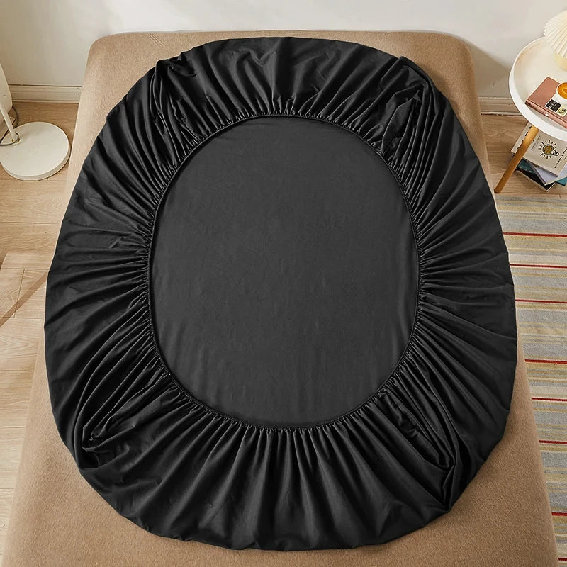 Sábana bajera 100% de algodón con bandas elásticas, fundas de colchón ajustables antideslizantes para cama individual, doble, King y Queen, 140/160/200CM