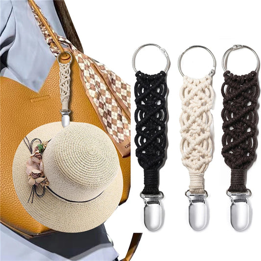 Clip para sombrero en bolsa, soporte para sombrero de viaje, Clip para guardar sombrero al aire libre, Camping, senderismo, mochila multifuncional, Clip de pato para niños adultos