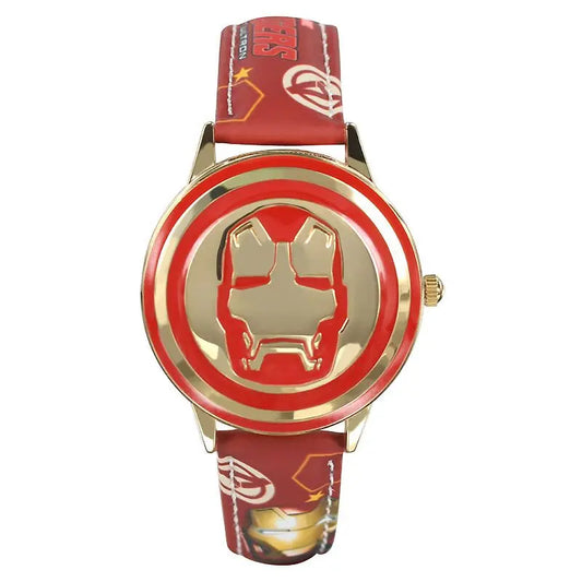 Reloj Disney spiderman para niños, relojes Capitán América ironman para niños, relojes de cuero con tapa de cuarzo y caja de Metal, relojes para niños, regalos