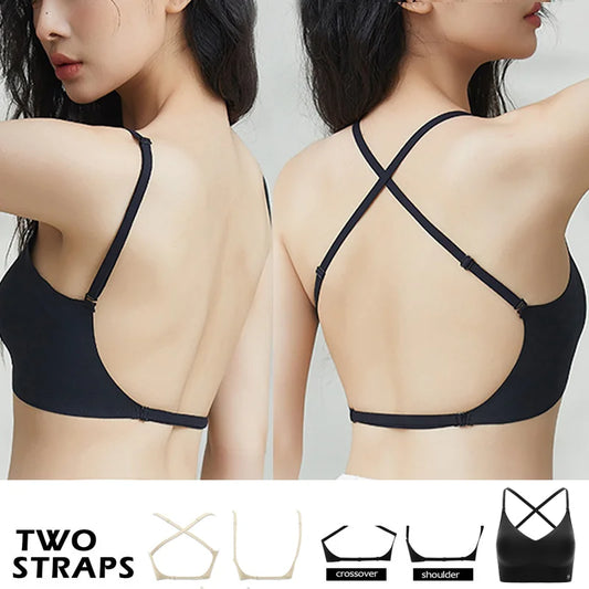 Sujetadores acolchados sin costuras ultrafinos para mujer, ropa interior de seda de hielo, lencería Sexy de pecho pequeño, Push Up, Tops de tubo Sexy, sujetador íntimo