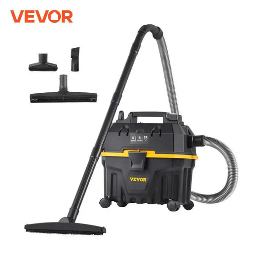 VEVOR-aspiradora portátil en seco y húmedo, 15L, para coche y electrodomésticos, potente aspirador de succión de 1200W y soplador de aire
