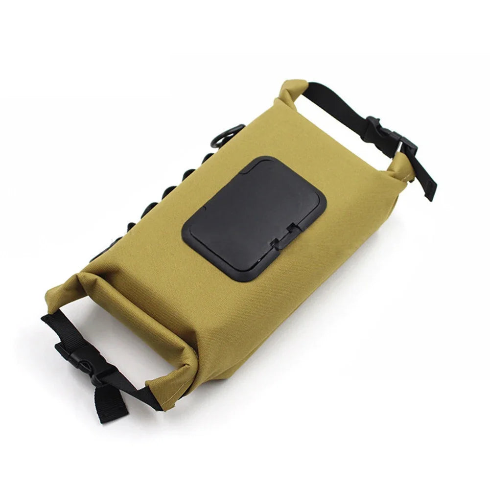 Caja de pañuelos húmedos para exteriores, dispensador de toallitas húmedas de papel de lona, almacenamiento colgante para accesorios de Camping al aire libre