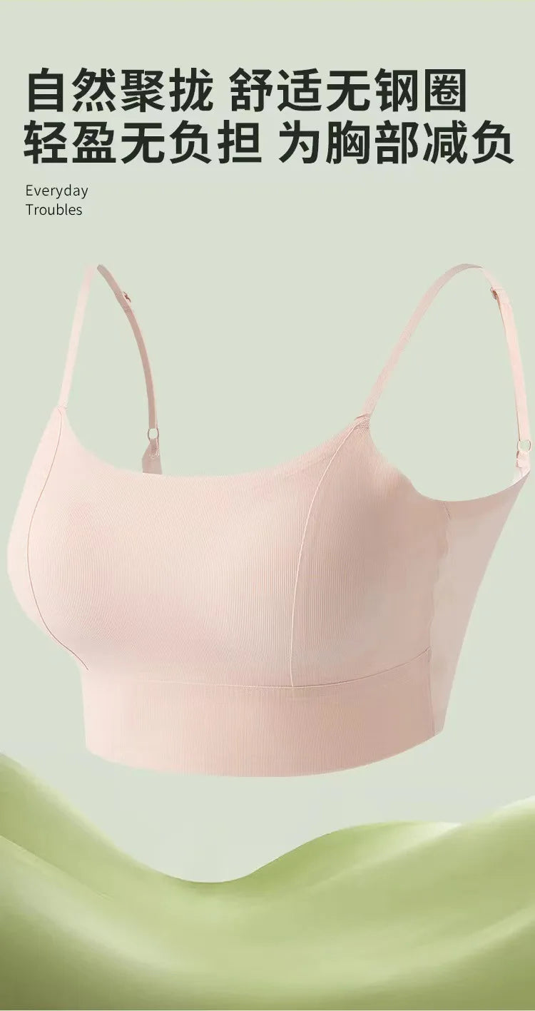 Sujetador Invisible de realce con espalda descubierta para mujer, sujetadores sexys de corte bajo, ropa interior de boda con espalda abierta, lencería sin costuras 2024