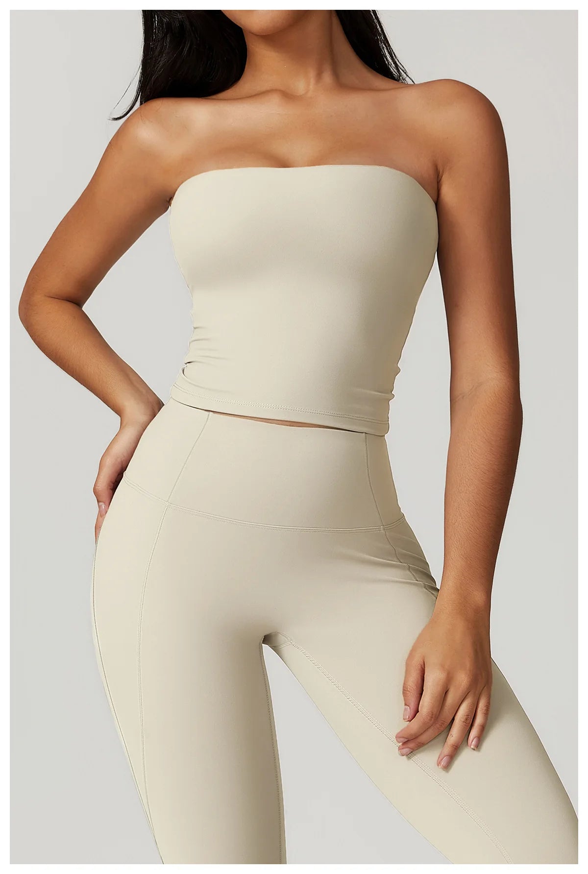 Chaleco de Yoga sin tirantes para mujer, Sujetador deportivo Sexy con parte de atrás bonita para mujer, ropa interior para gimnasio, Top deportivo de secado rápido que absorbe los golpes