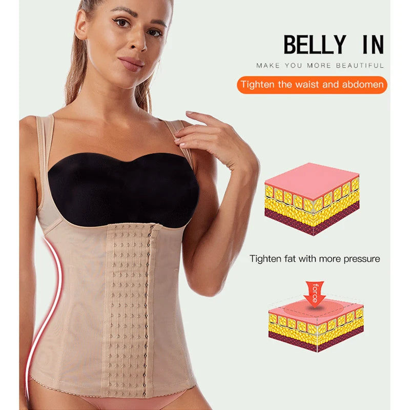 Corsé de cintura posparto para mujer, Top de barriga, ropa moldeadora, envoltura adelgazante, entrenador de cintura plana para vientre, moldeador de cuerpo