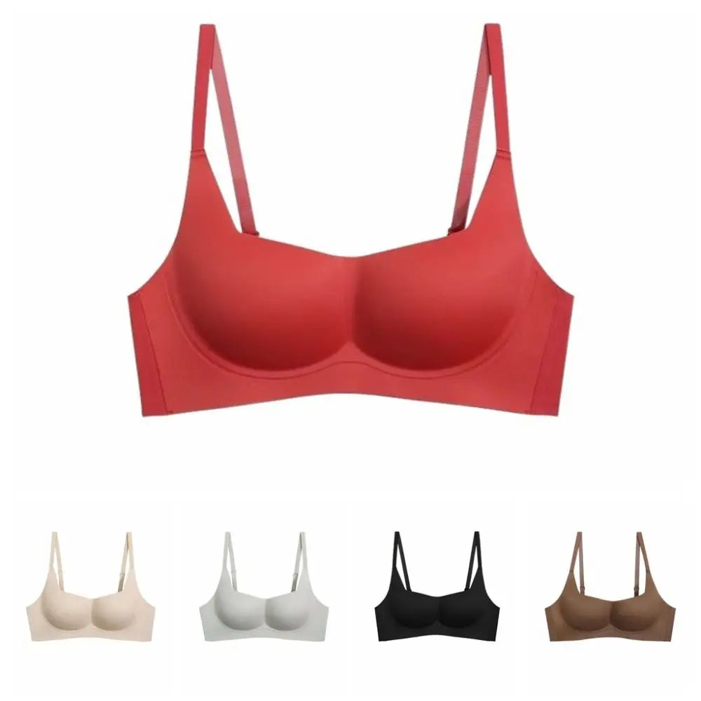 Cómodo sujetador sin costuras a prueba de golpes, ropa interior antiflacidez, sujetador de realce, Bralette íntimo para mujer y niña
