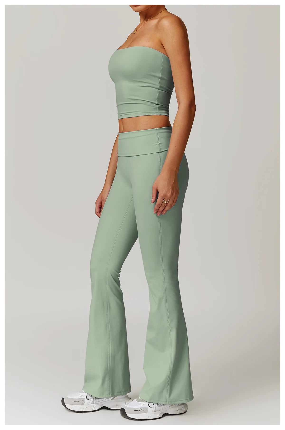 Chaleco de Yoga sin tirantes para mujer, Sujetador deportivo Sexy con parte de atrás bonita para mujer, ropa interior para gimnasio, Top deportivo de secado rápido que absorbe los golpes