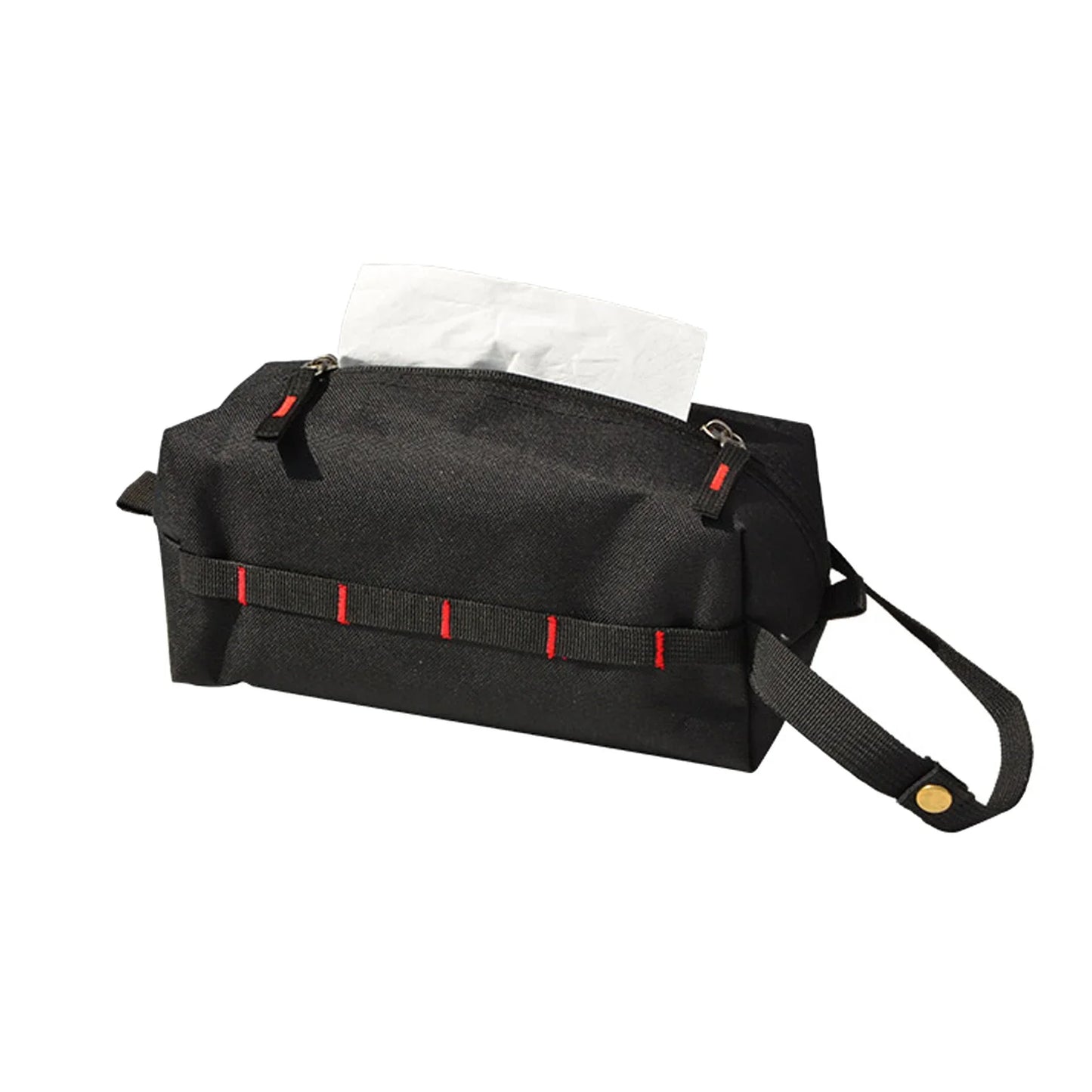 Caja de pañuelos húmedos para exteriores, dispensador de toallitas húmedas de papel de lona, almacenamiento colgante para accesorios de Camping al aire libre