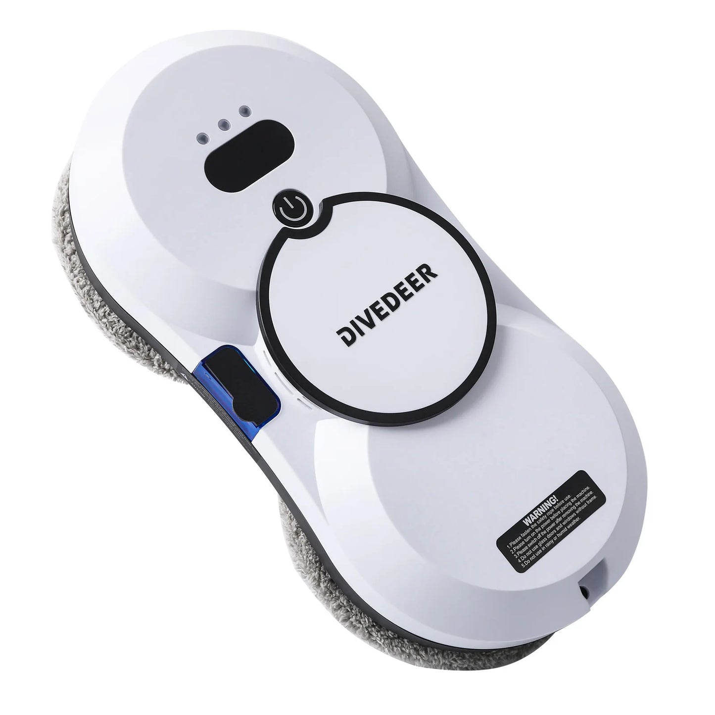 DIVEDEER Robot de limpieza inteligente para el hogar con función automática de pulverización de agua, máquina de limpieza de vidrio magnética anticaída