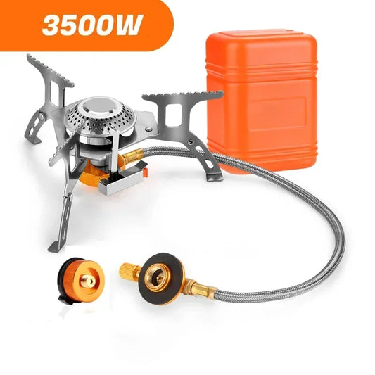 Estufa de Gas para acampar, estufa plegable portÃ¡til para mochilero al aire libre, equipo turÃ­stico para cocinar, senderismo, Picnic, 3500W
