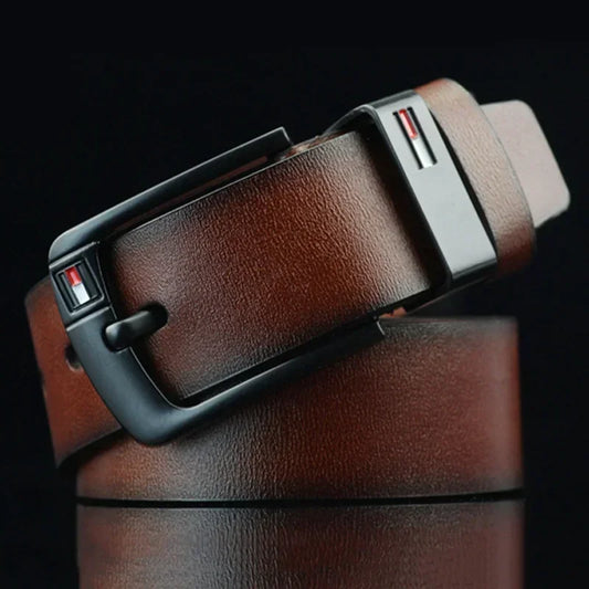 CinturÃ³n para hombre 2024, famoso diseÃ±o de marca de lujo, cuero PU, alfileres de aleaciÃ³n clÃ¡sicos, hebilla, cinturones Punk para pantalones vaqueros, pretina de ocio