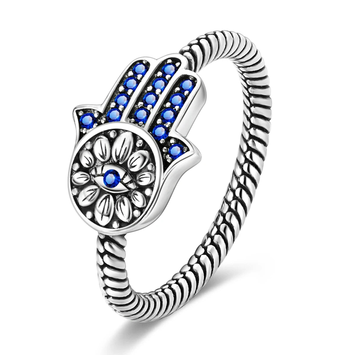 Anillo de Plata de Ley 925 Original para mujer, joyería fina con circonita, luciérnaga, corazón, cruz