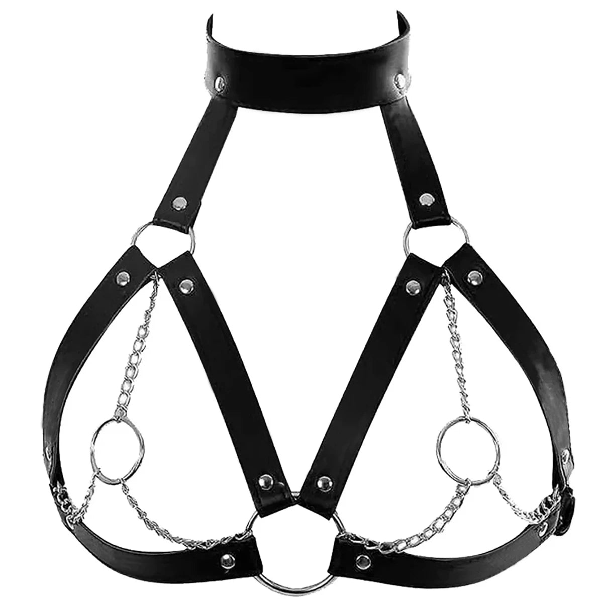 arnes mujer lenceria medias liguero ArnÃ©s de cadena Sexy para mujer, lencerÃ­a de cuero, Bondage, cinturÃ³n de pecho, jaula, tirantes, cinturÃ³n de espada, accesorios sexuales BDSM