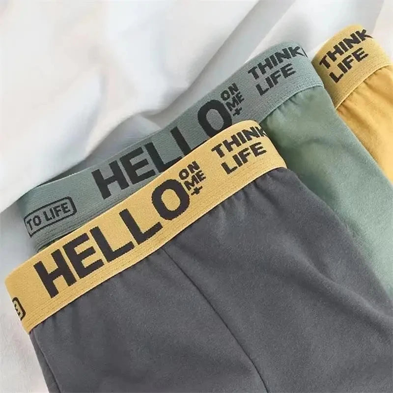 10 Uds. Boxer y calzoncillos para hombre, ropa interior de moda, Boxer y calzoncillos de alta elasticidad, pantalones cortos transpirables suaves para hombre, cÃ³modos