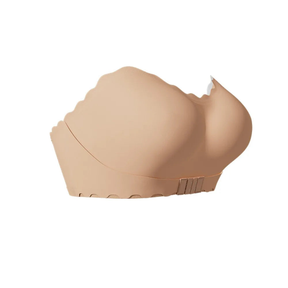 Sujetador Invisible suave sin tirantes sin costuras, sujetador ajustado antideslizante para mujer, ropa interior con hebilla frontal, sujetador de realce para fiesta