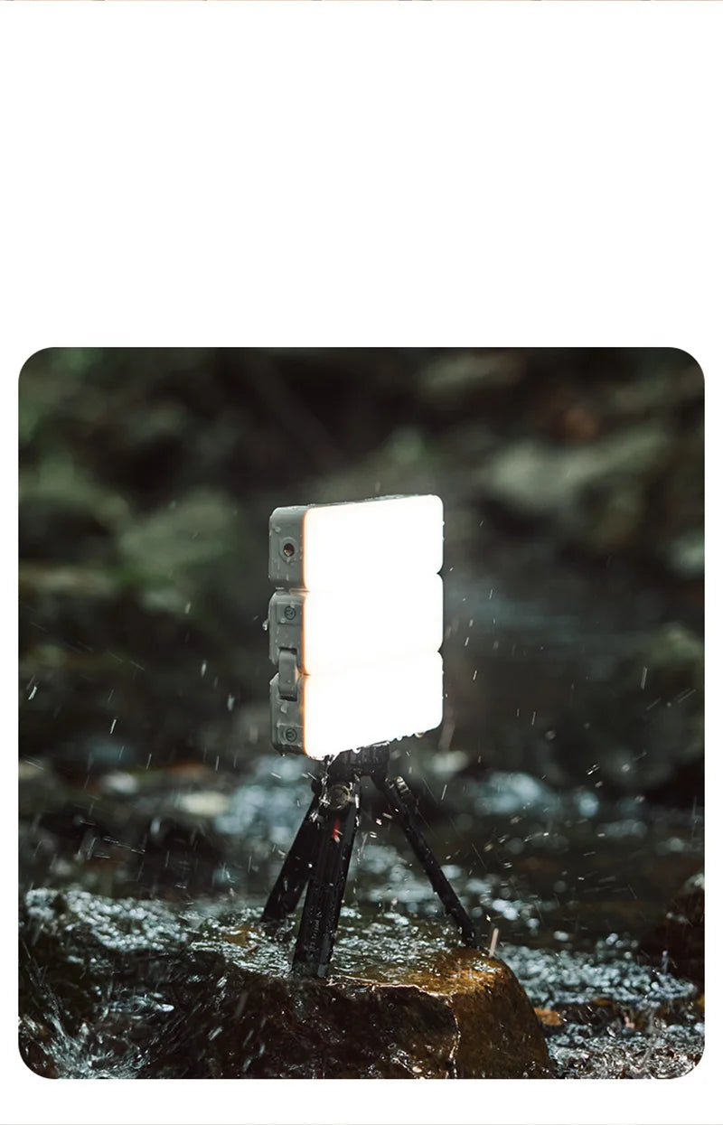 Naturehike-luz LED para tienda de campaña, linterna portátil recargable, lámpara de trabajo, iluminación de mantenimiento al aire libre, luz plegable tipo C