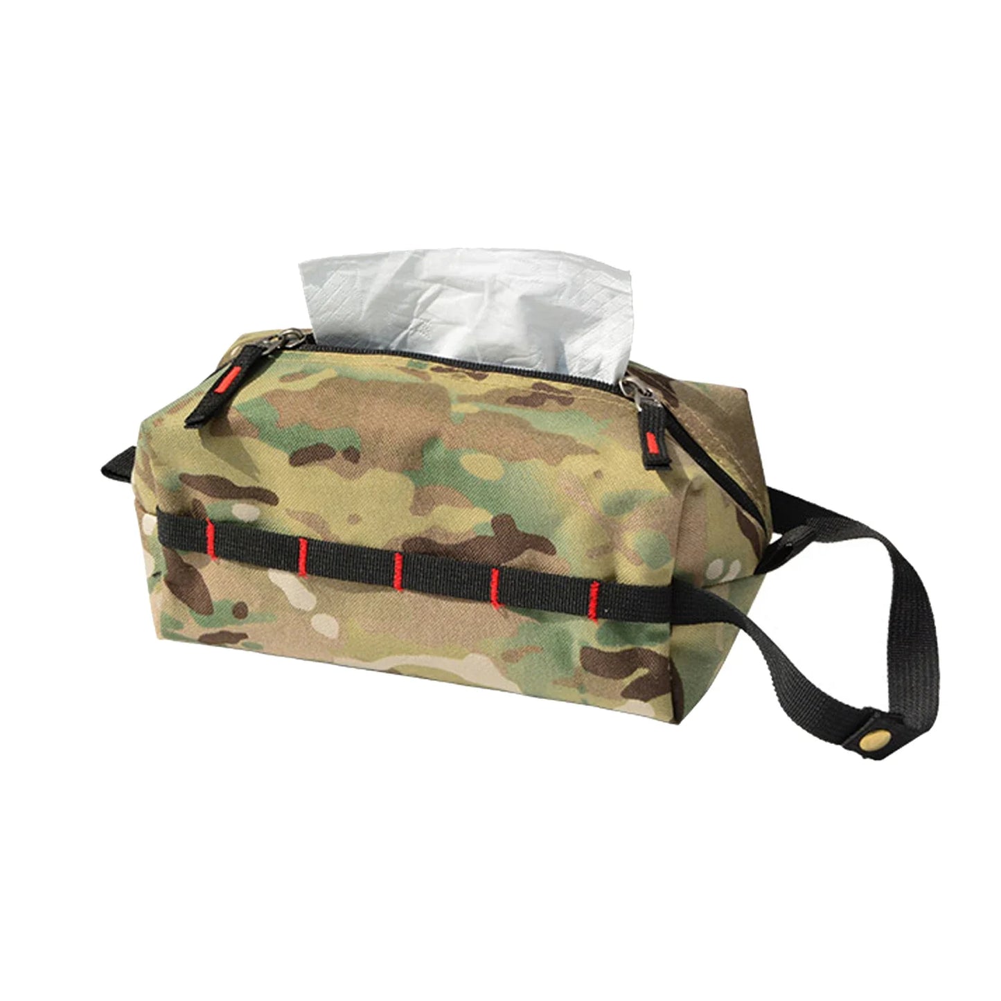 Caja de pañuelos húmedos para exteriores, dispensador de toallitas húmedas de papel de lona, almacenamiento colgante para accesorios de Camping al aire libre